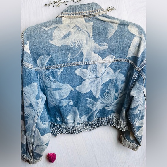 DESIGUAL Floral Denim Women’s Jacket - Picture 2 of 8